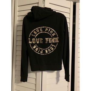 Victoria’s Secret PINK sequin zip up hoodie
